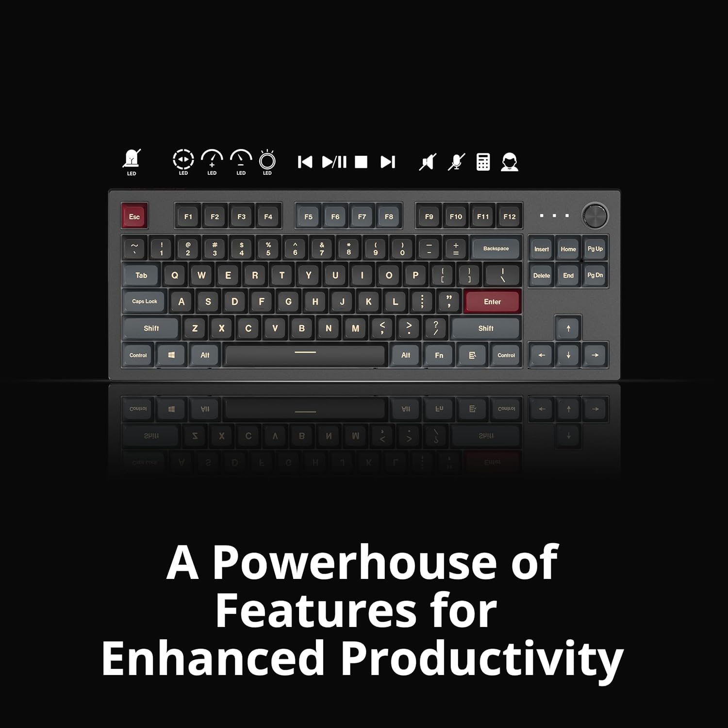 Teclado Mecânico para Jogos MKey TKL 2