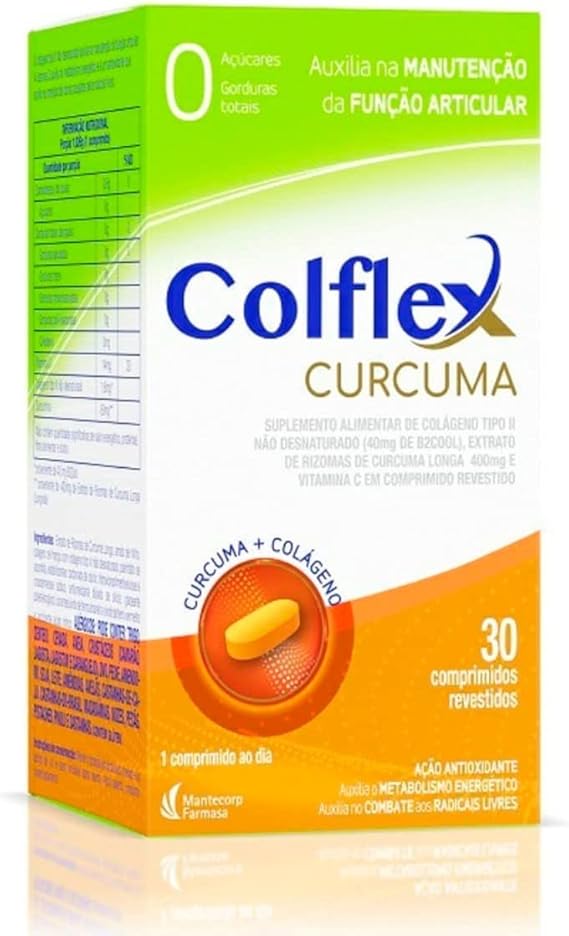 Colágeno Colflex Curcuma Tipo II Não Hidrolisado 2