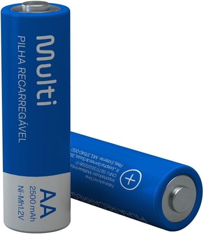 Pilhas Recarregáveis AA 2500Mah 3