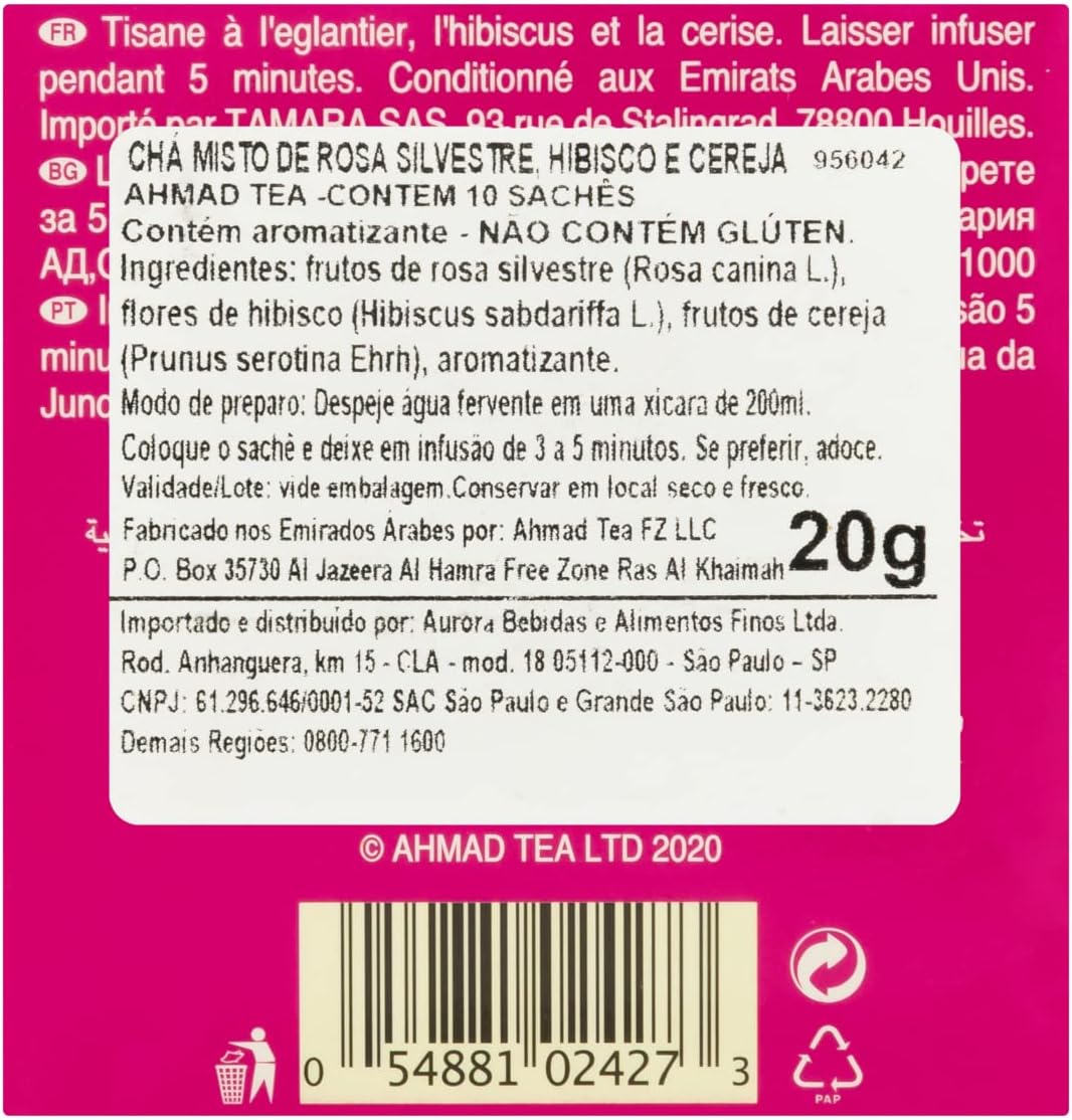 Chá Misto de Rosa Silvestre Hibisco e Cereja 3