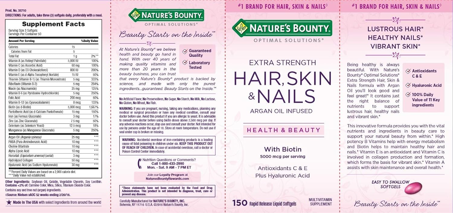 Extra Strength Hair, Skin & Nails 2