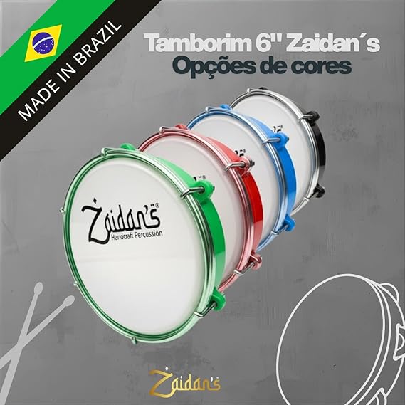 Tamborim 6” Pele Leitosa ABS 5
