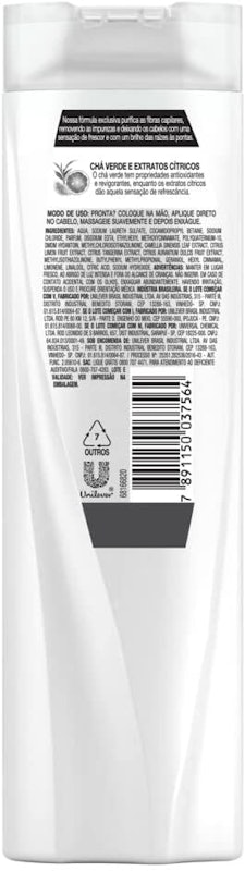 Shampoo Seda Chá Verde e Cítricos 2