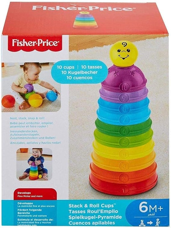 Brinquedo para Bebês Potinhos Empilhar & Rolar 3