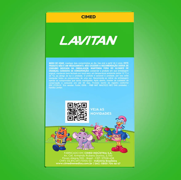 Lavitan Infantil Patati Patatá com 60 Comprimidos Mastigáveis 3