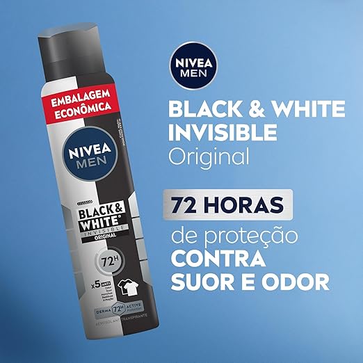 Nivea Men Desodorante Aerossol Black & White Original 2