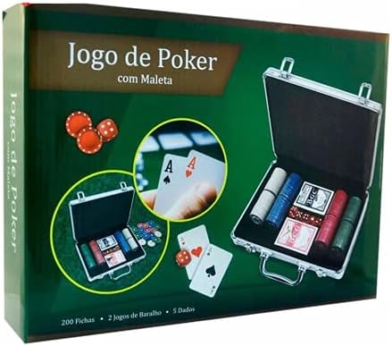 Jogo De Poker com Maleta 200 Fichas 3