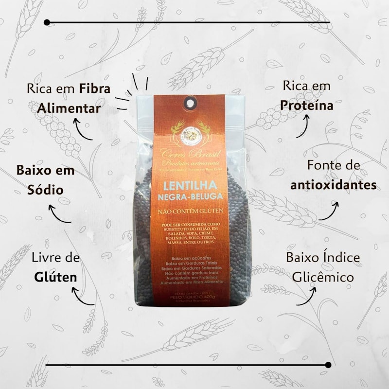 Lentilha Negra-Beluga Ceres Brasil 2