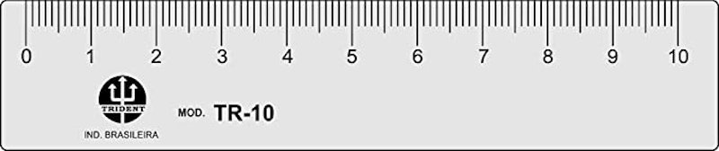 Régua 10 cm 1