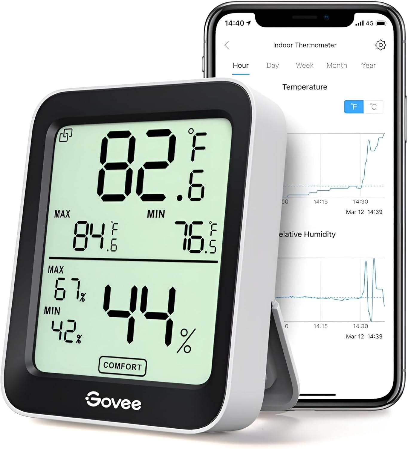 Termômetro e Higrômetro Bluetooth Govee 1