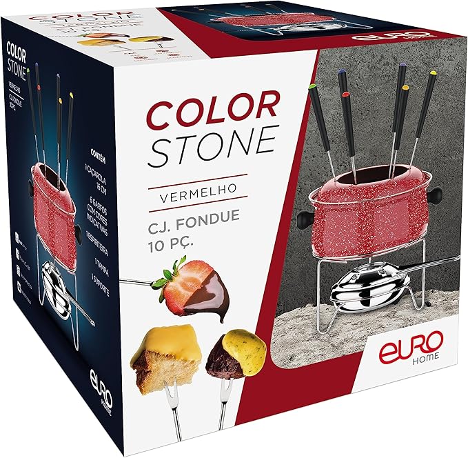 Aparelho Fondue Médio 10 Peças Colorstone 4