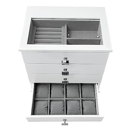 Gaveteiro Porta-Joias Belle com 4 Gavetas 5