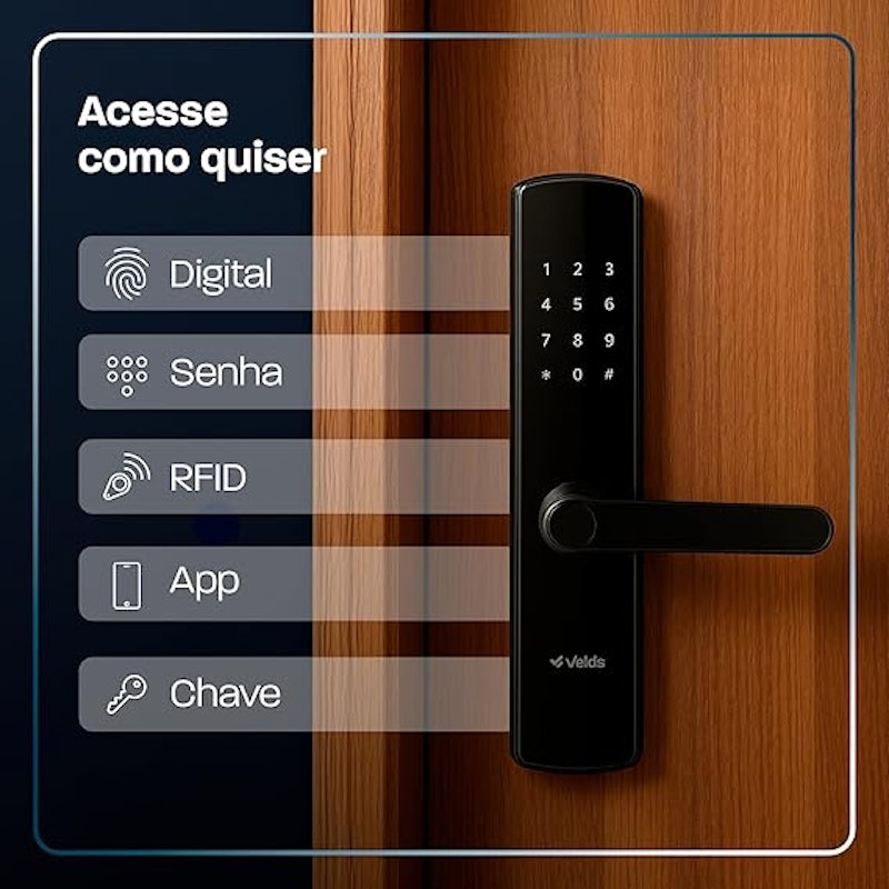 Fechadura Digital Inteligente de Embutir Velds 2