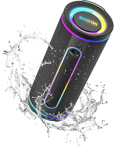 Caixa de Som Portátil Bluetooth RGB MLove 1