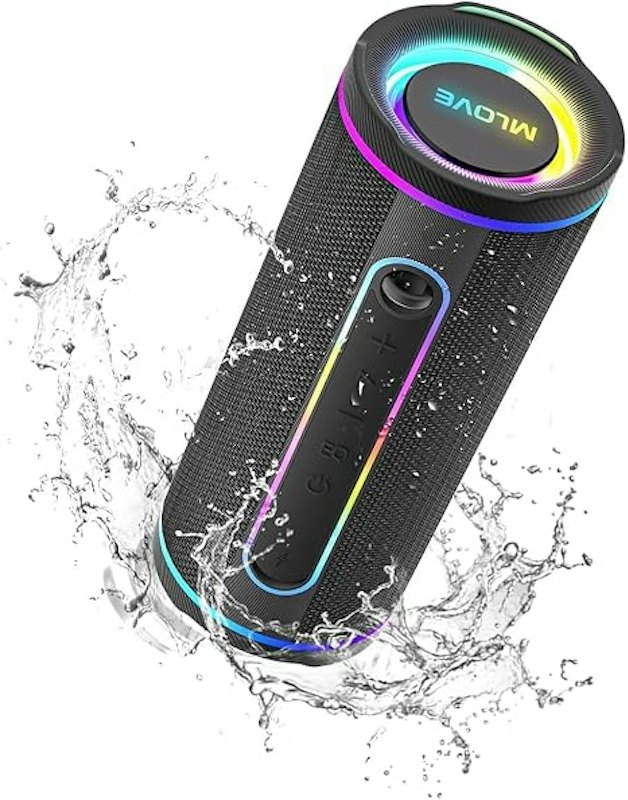 Caixa de Som Portátil Bluetooth RGB MLove 1