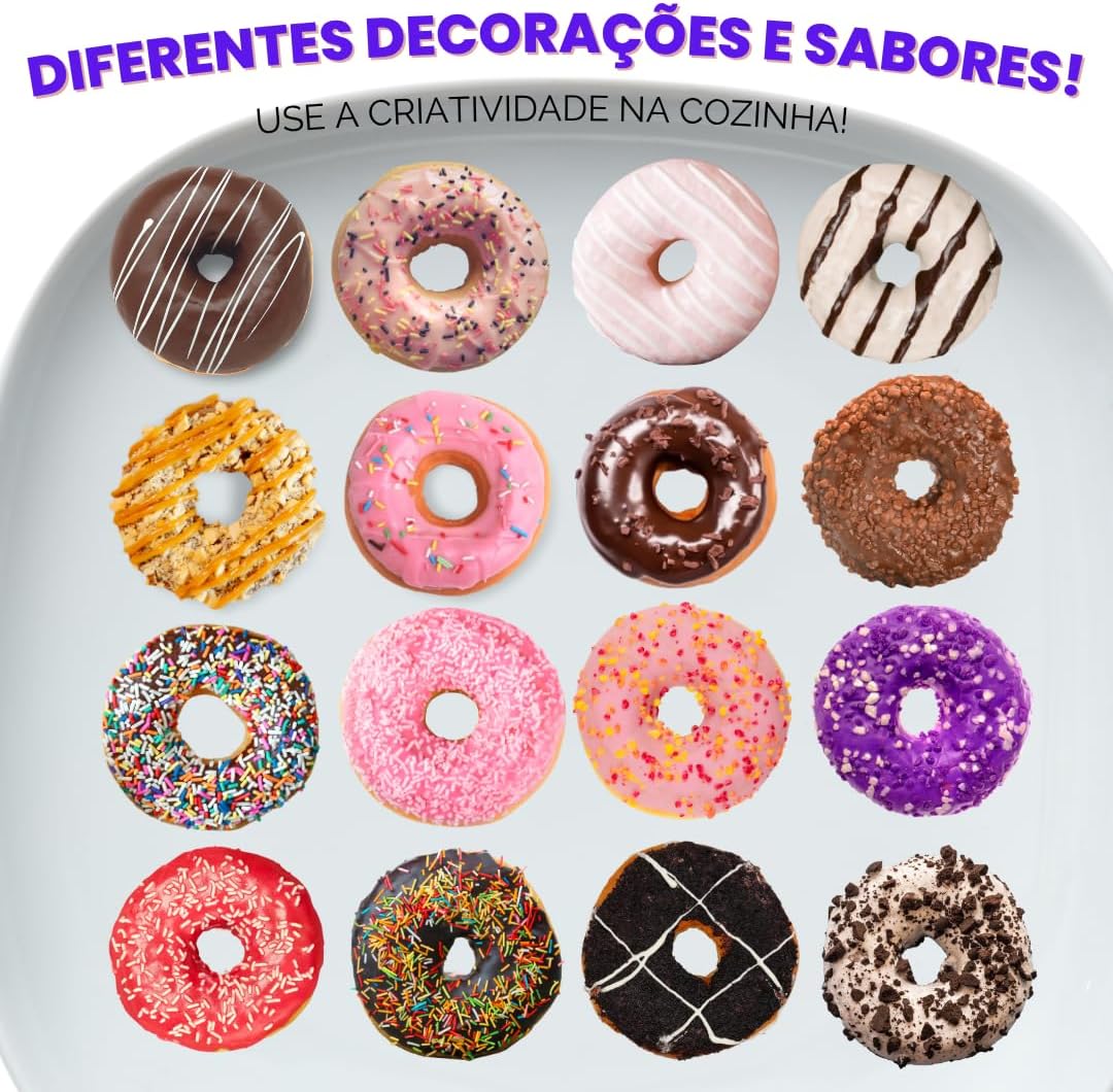 Máquina de Mini Donuts e Mini Cake com Revestimento Antiaderente (220 V) 5