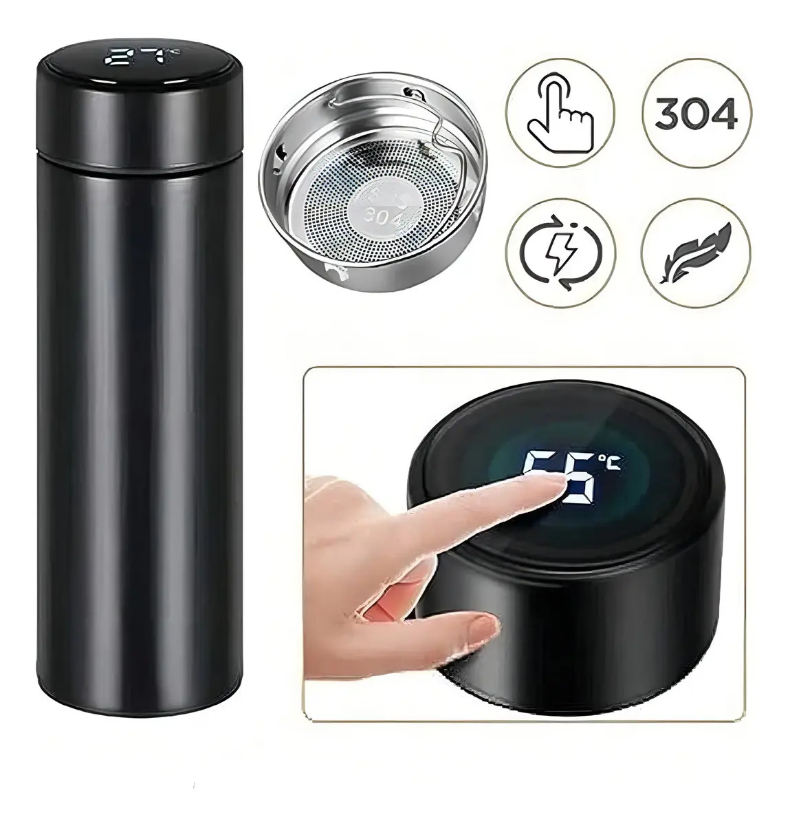 Garrafa Térmica com Sensor de Temperatura 3