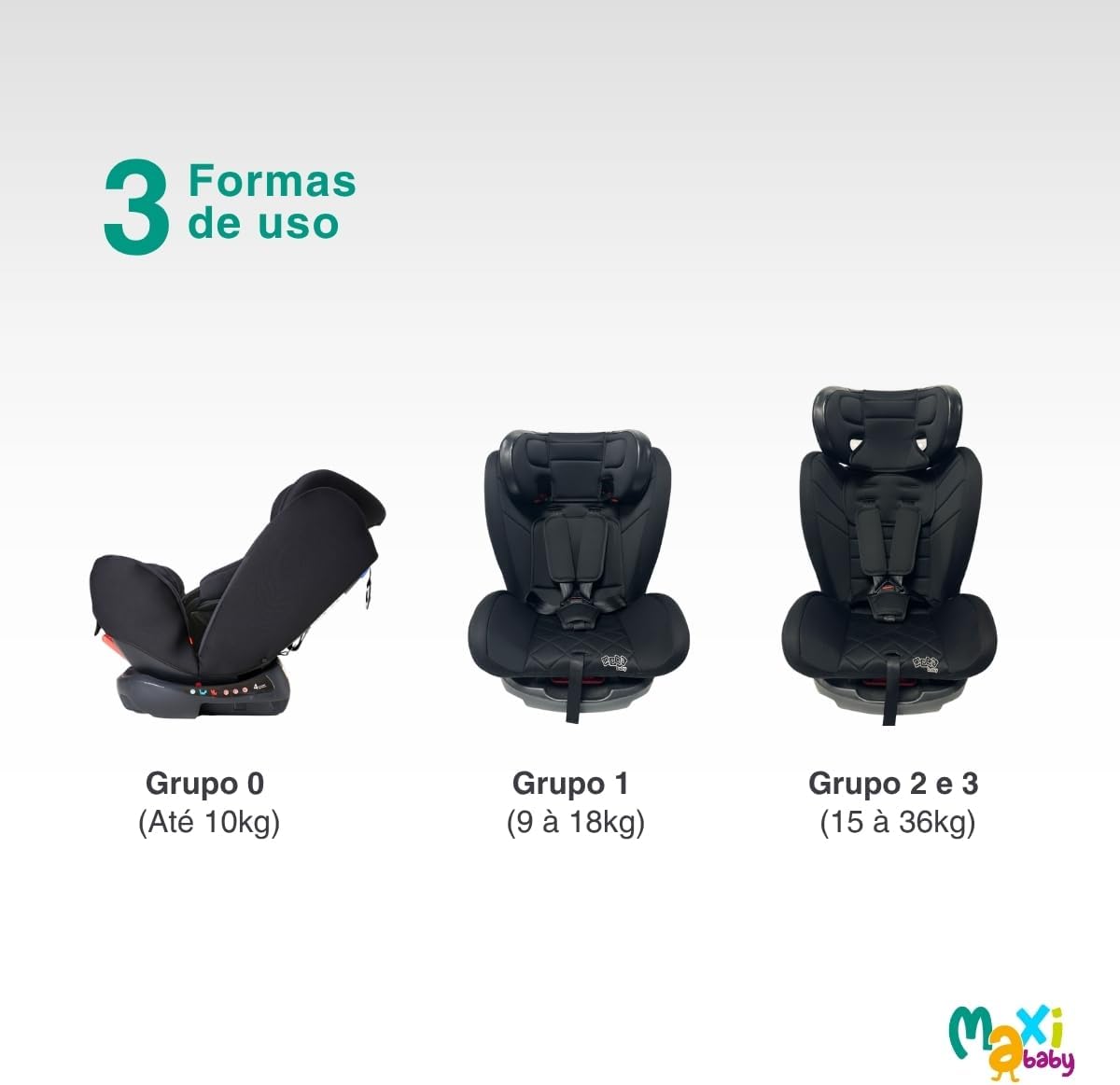 Cadeira de Carro Infantil Elite 4 em 1 Maxi Baby 3