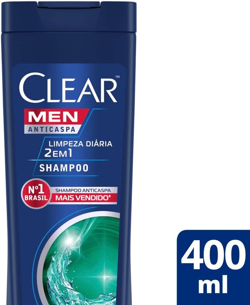 Shampoo Clear 2 em 1 Anticaspa Limpeza Diária 2