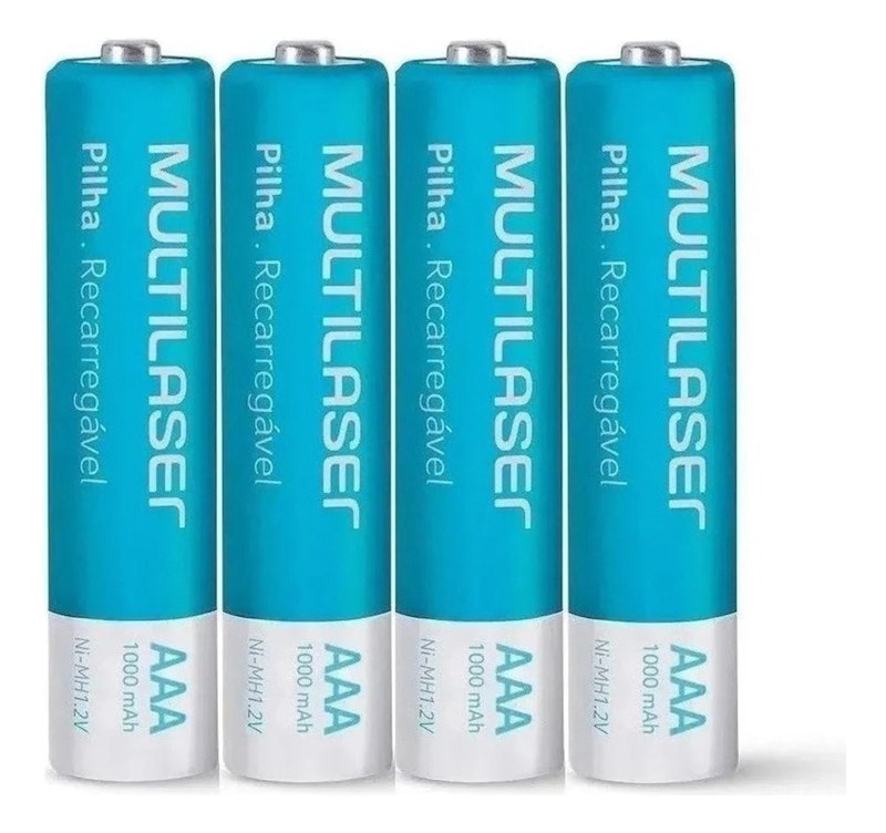 Pilhas Recarregáveis AAA 1000 mAh 2