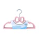 CLINGO Kit Cabides Infantis Aveludados Laço (Rosa) 1