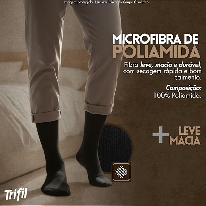 Meia Masculina Social 3
