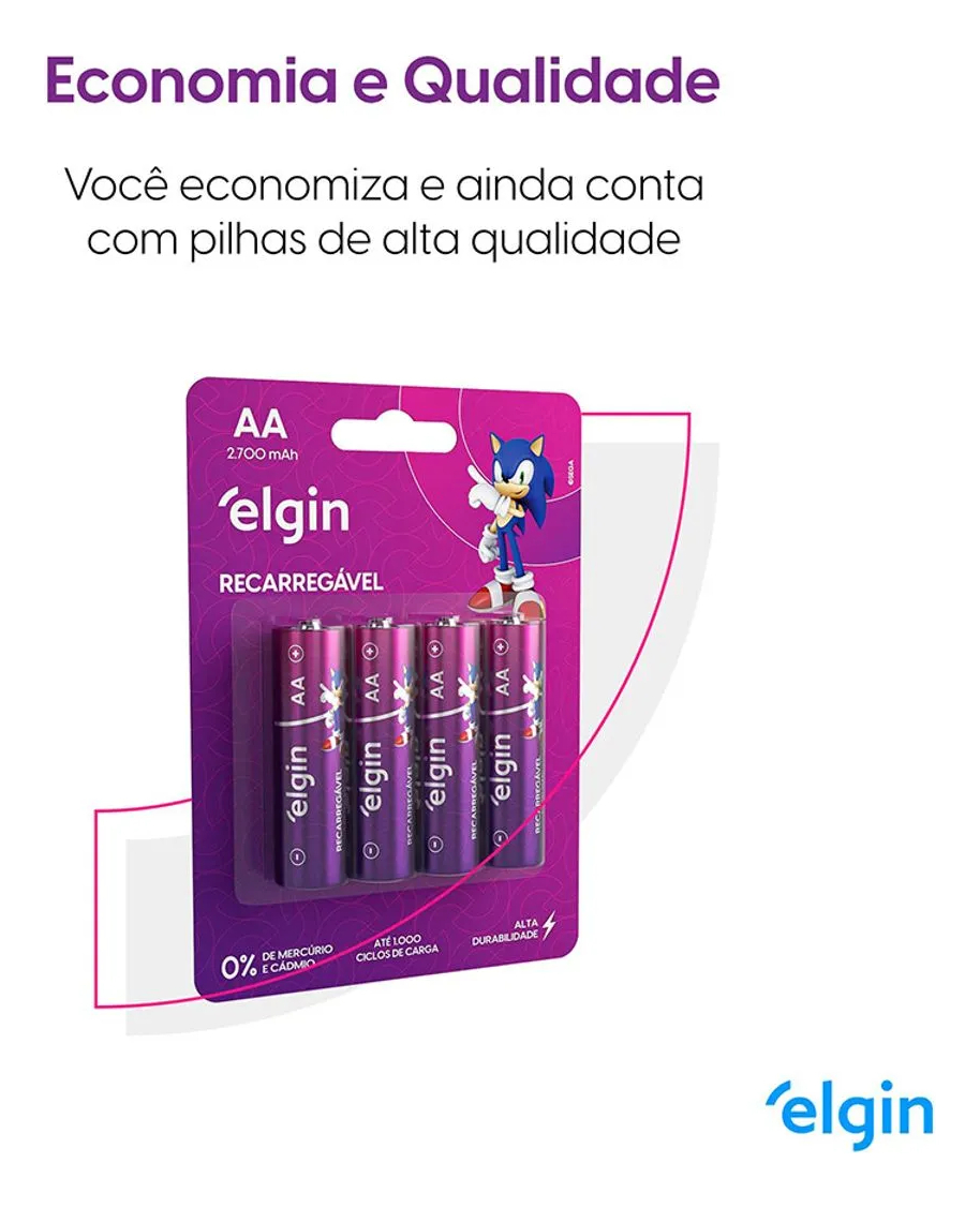 Pilha Recarregável AA 5
