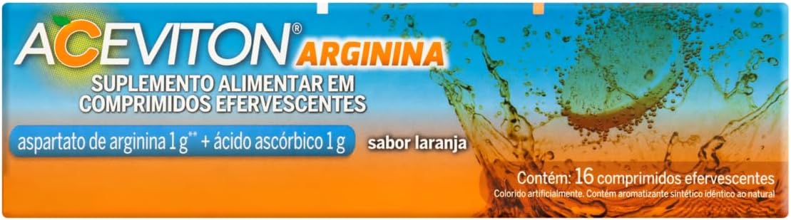 Aceviton Arginina com 16 Comprimidos Efervescentes 1