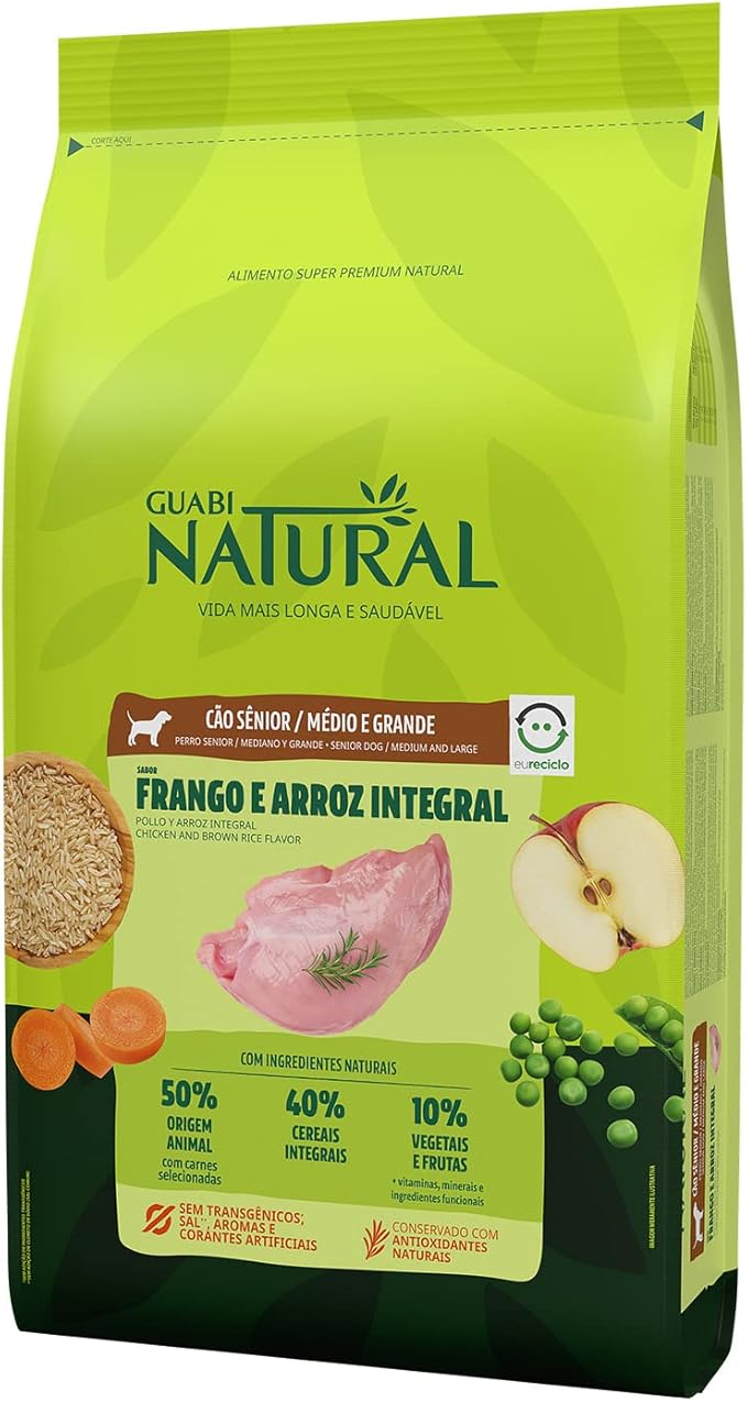 Ração Cão Sênior Médio e Grande Frango e Arroz Integral 2