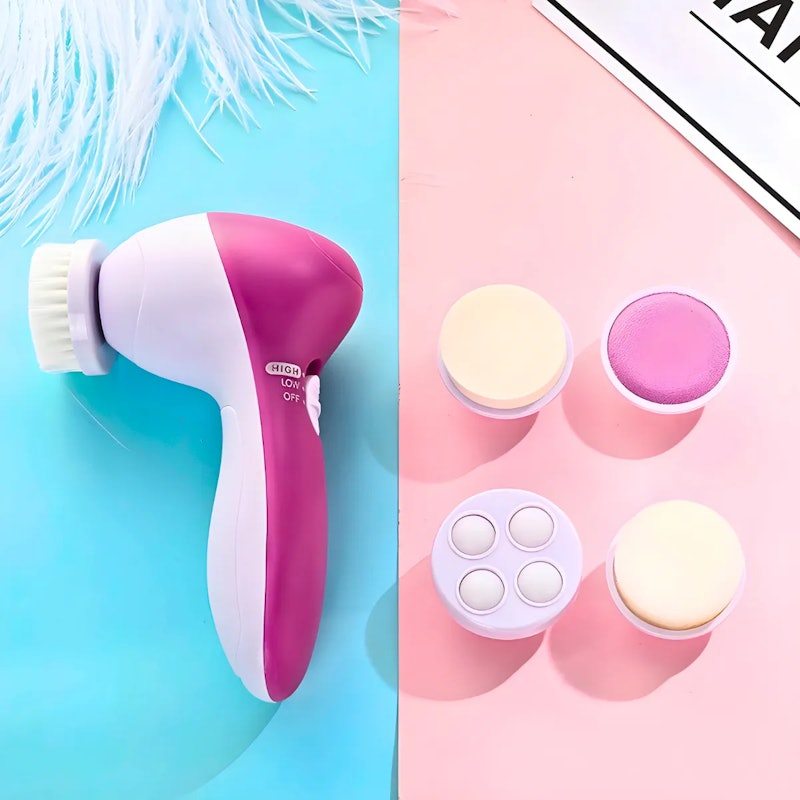 Escova Facial Elétrica 5 em 1 Esfoliante Massageadora Portátil 5