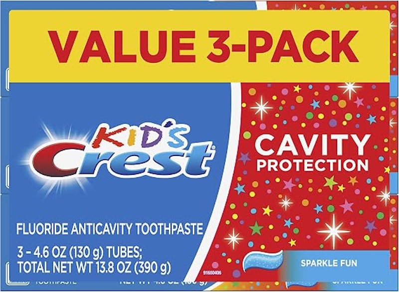 Creme Dental Kids Cavity Protection Sabor Chiclete com 3 Unidades Crest 1