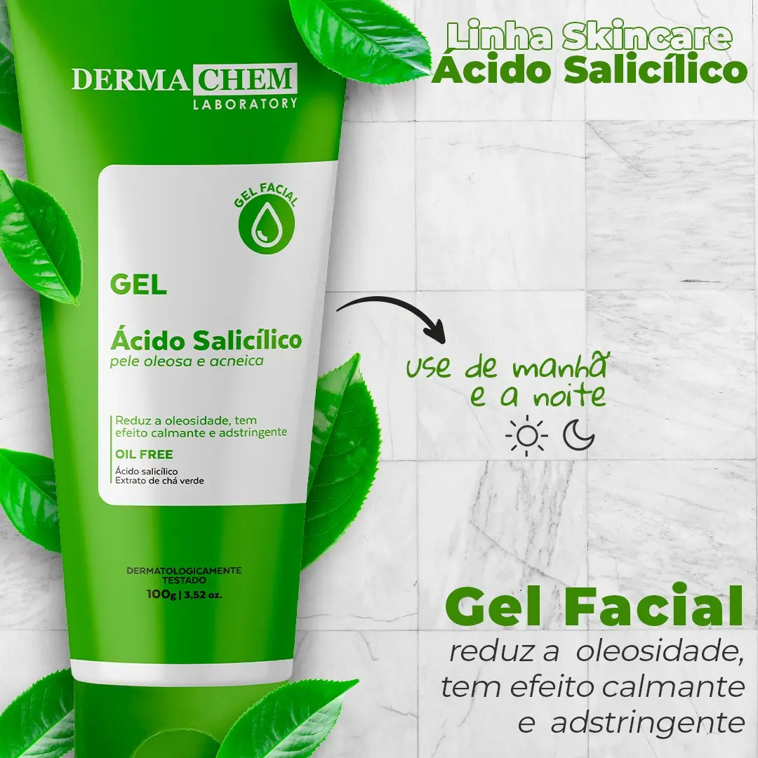Kit Solução Total Ácido Salicílico Antioleosidade Efeito Secativo 4