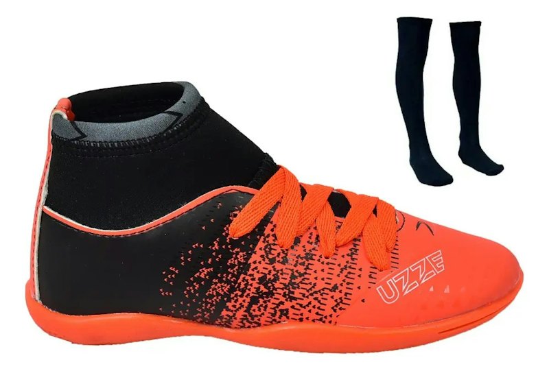 Chuteira Futsal Botinha Cano Alto Adulto (com Meião) 1