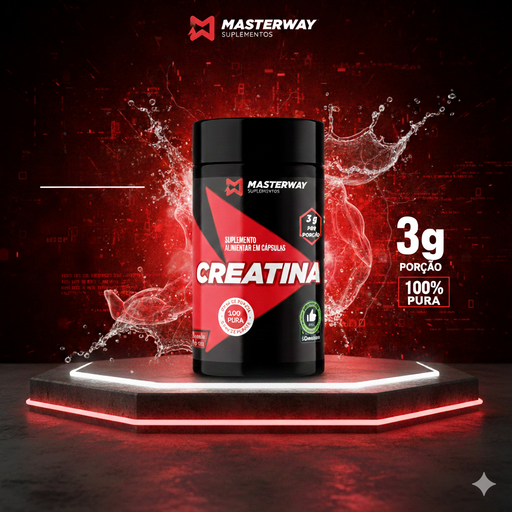 Creatina em Cápsulas Masterway Suplementos 2