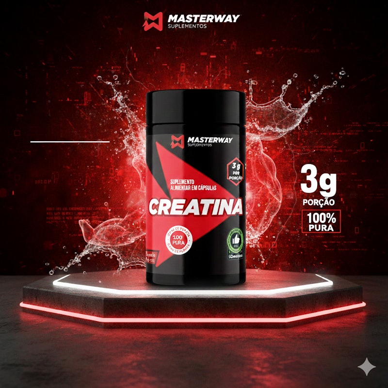 Creatina em Cápsulas Masterway Suplementos 2