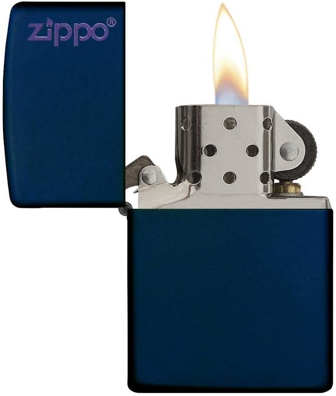Isqueiro Classic Navy Matte Zippo Logo 2