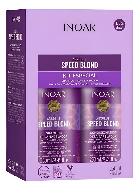 Kit Duo Shampoo + Condicionador Matizador Absolut Speed Blond 2