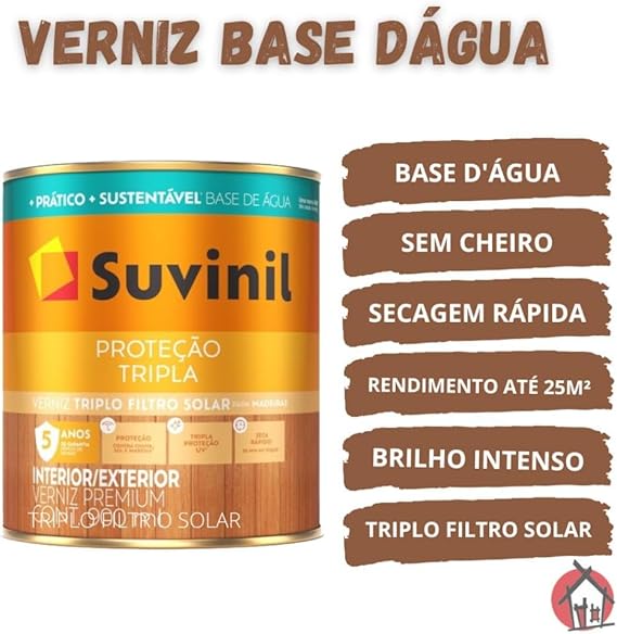 Verniz Suvinil Proteção Tripla Brilhante Base Água 3