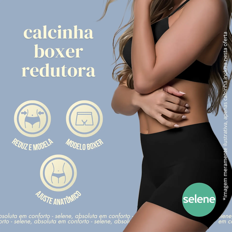 Calcinha Boxer Redutora Sem Costura 2