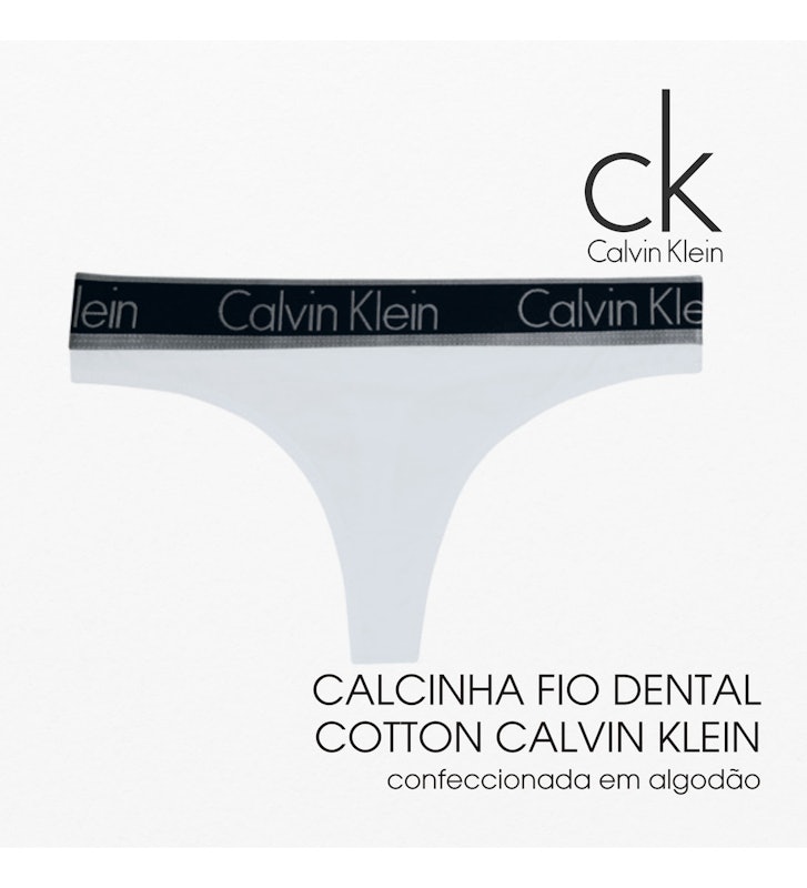 Calcinha Fio Dental de Algodão Underwear Calvin Klein 5