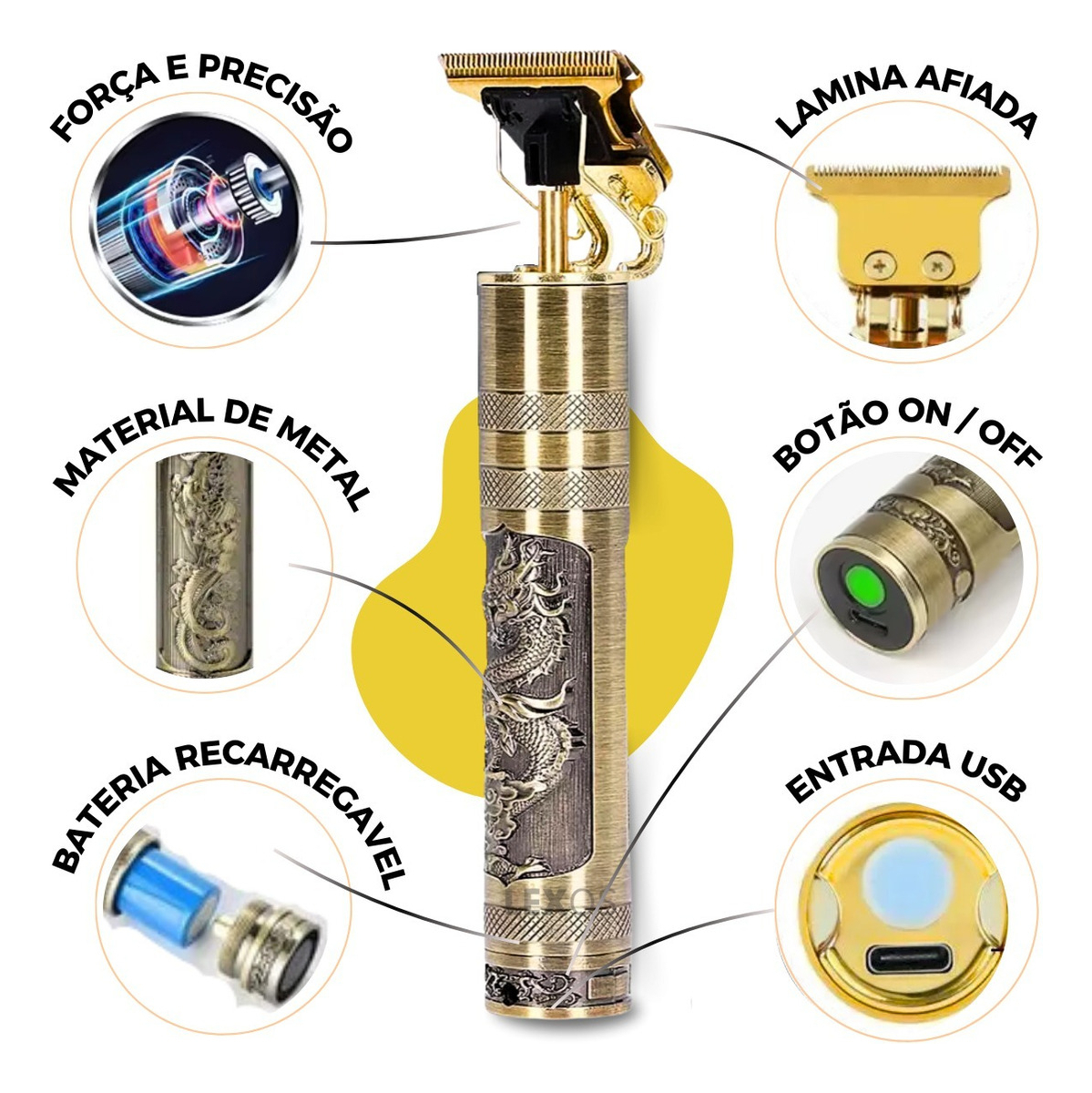 Máquina de Cortar Cabelo Profissional B-MAX 4