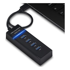Hub USB 3.0 4 Portas com LED Indicador