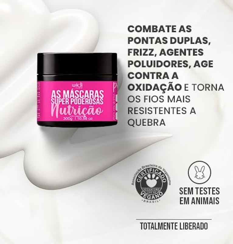 Máscara de Tratamento Nutrição Super Poderosas Widi Care 4