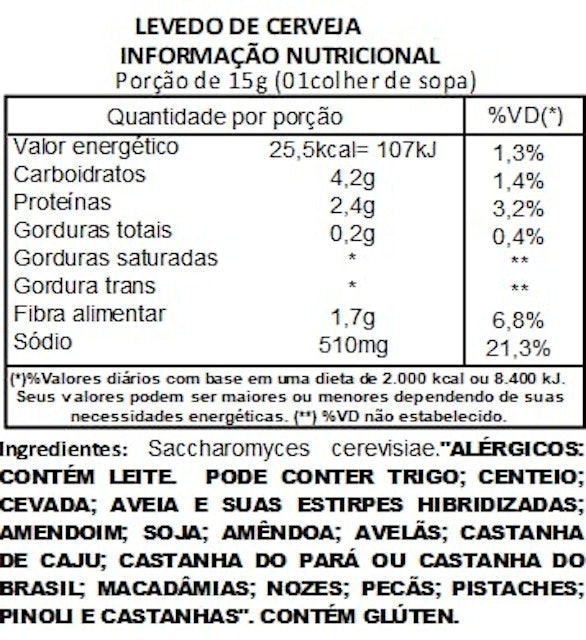 Levedo de Cerveja em Pó Viva Salute 2