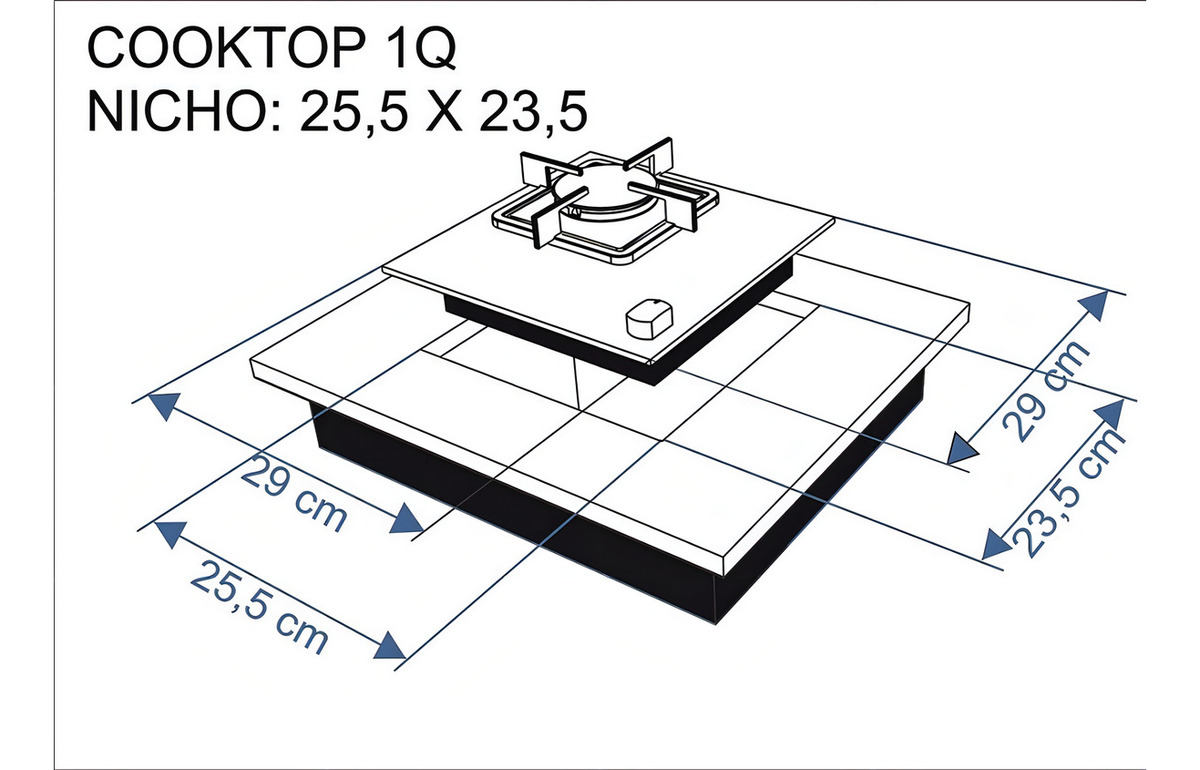 Cooktop a Gás Stelar 1 Boca Nivus Bivolt Stelar 4