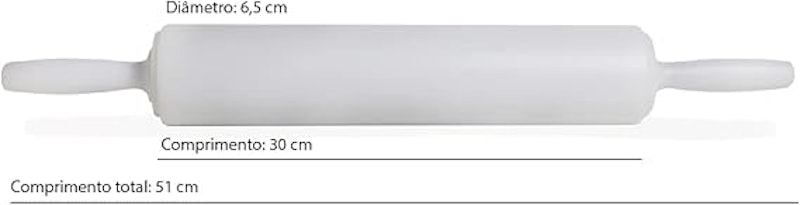 Rolo p/ Massa 30 x 6,5 cm Profissional 2