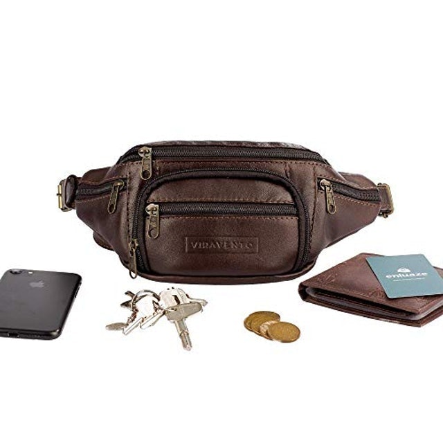 Pochete Masculina de Couro David 2