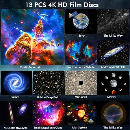 Projetor de Galáxia Planetário HD 13 em 1 Argigu 5