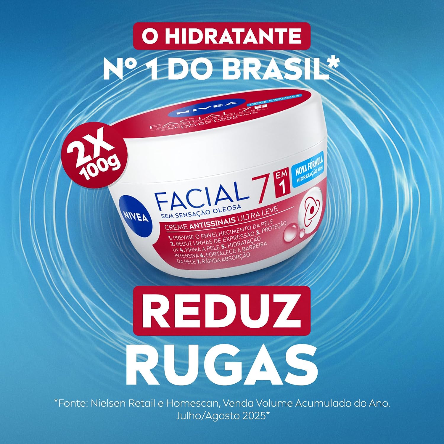 Creme Facial Antissinais Ultraleve 7 em 1 2