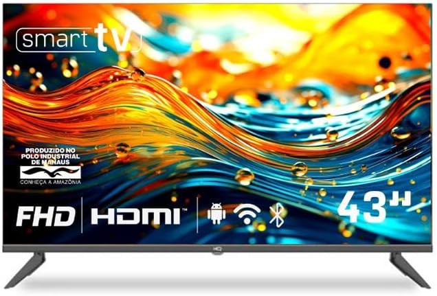 Smart TV HQ 43" Full HD Android 12 Frameless Slim 1